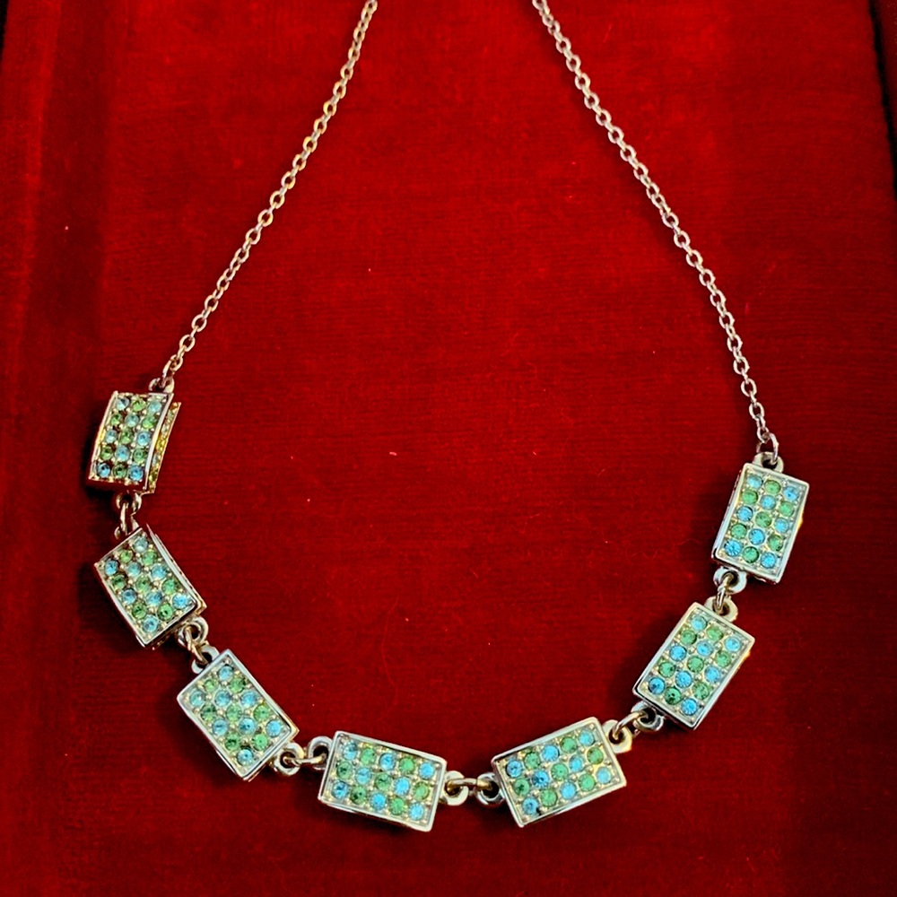 Swarovski Blue/Green Necklace
